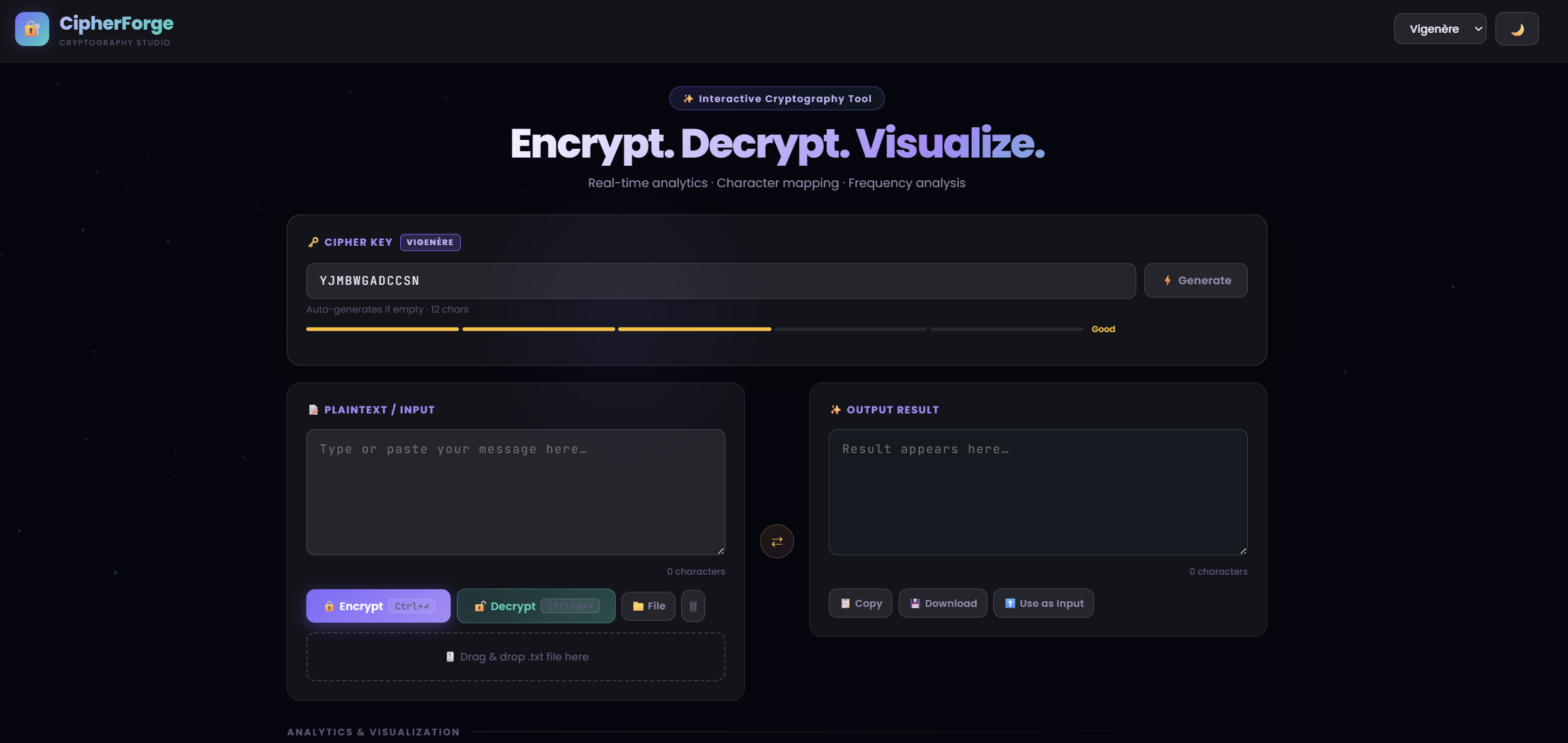 Vigenère Encryptor